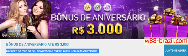 BÔNUS DE ANIVERSÁRIO ATÉ R$ 3.000